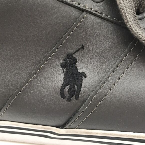 Polo Ralph Lauren Hanford Gray Low Top Lace Up Shoes Men's 15D Fashion Sneakers - Picture 10 of 13